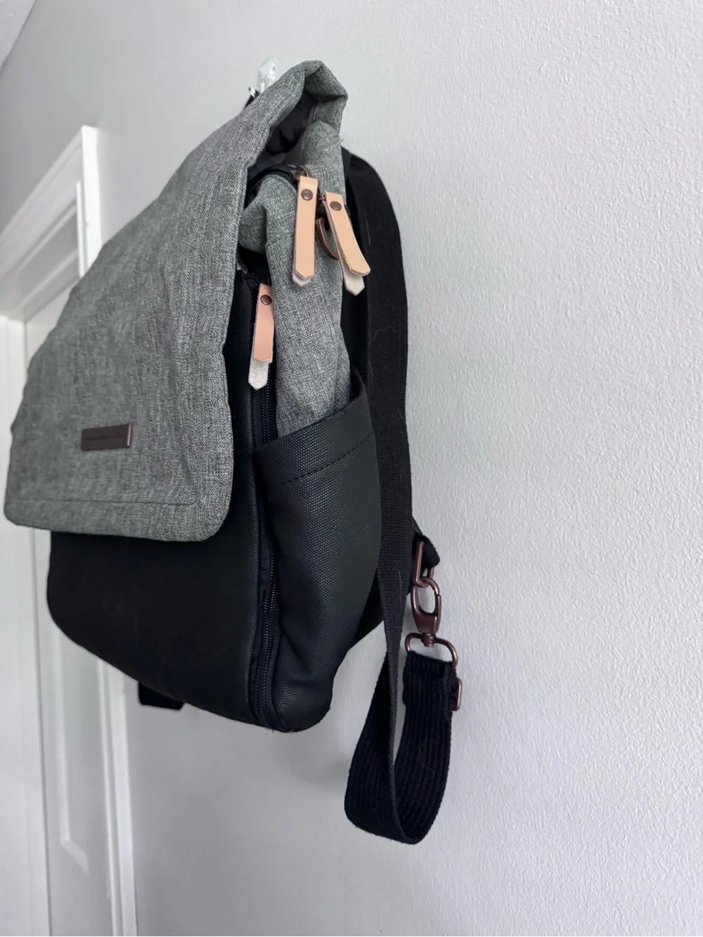 Petunia Pickle Bottom Boxy Backpack Diaper Bag in Graphite/Black